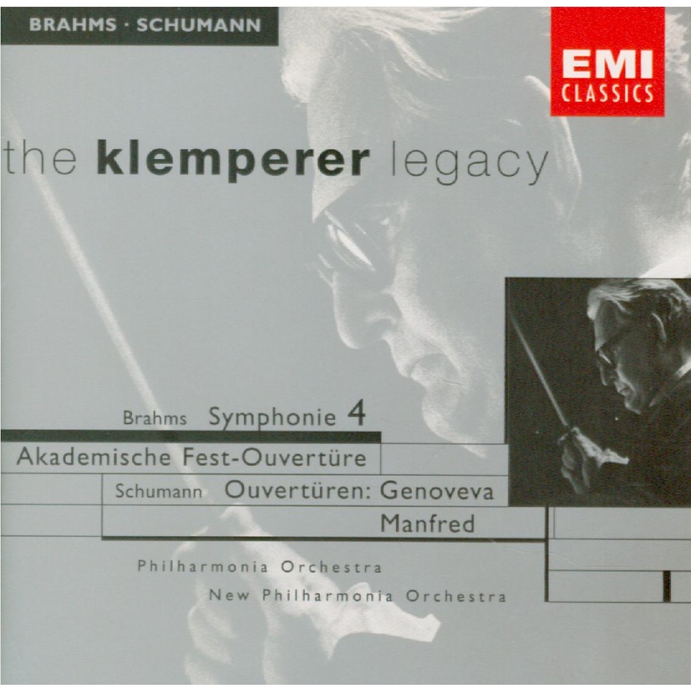 BRAHMS - Klemperer - Symphonie n°4 pour orchestre en mi mineur op.98